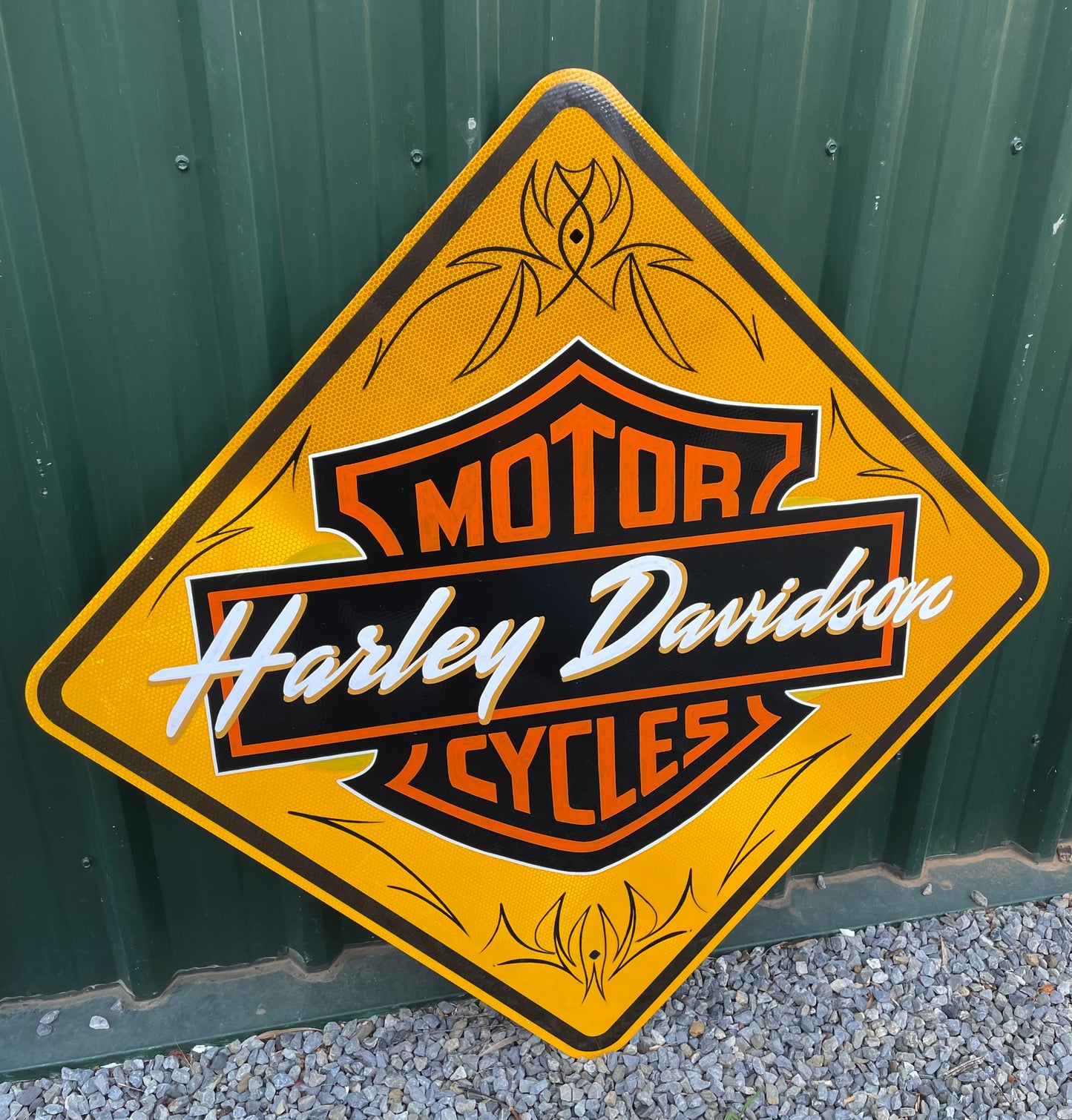 Harley Road Sign