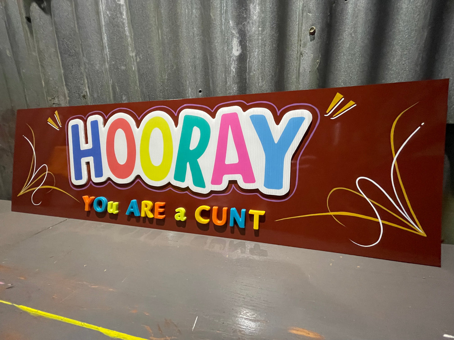Hooray Sign