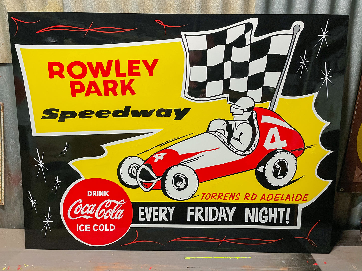 Rowley Park Speedway Sign