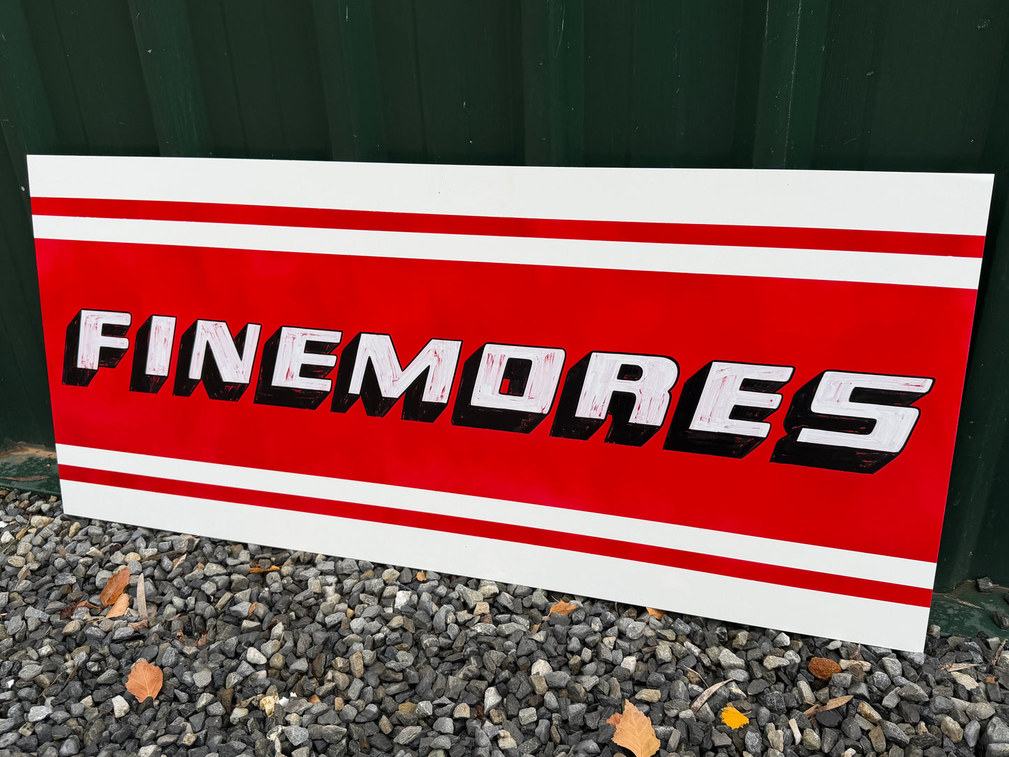 Finemores Aged Look sign