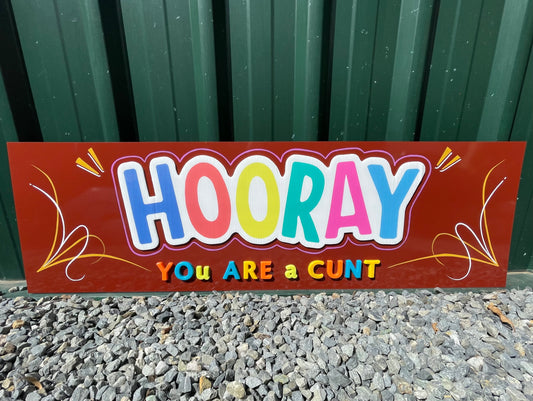 Hooray Sign