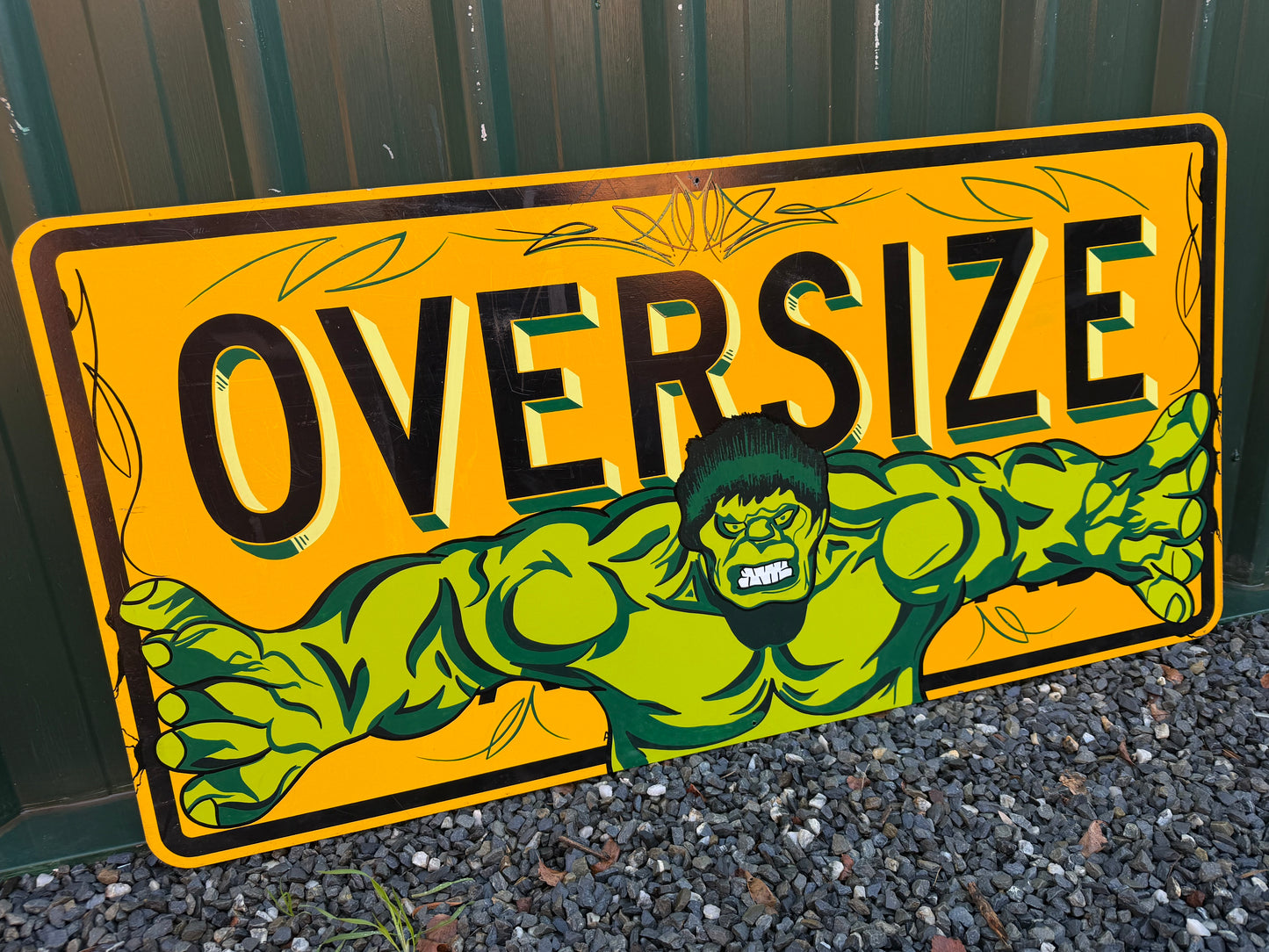Oversize Hulk Sign