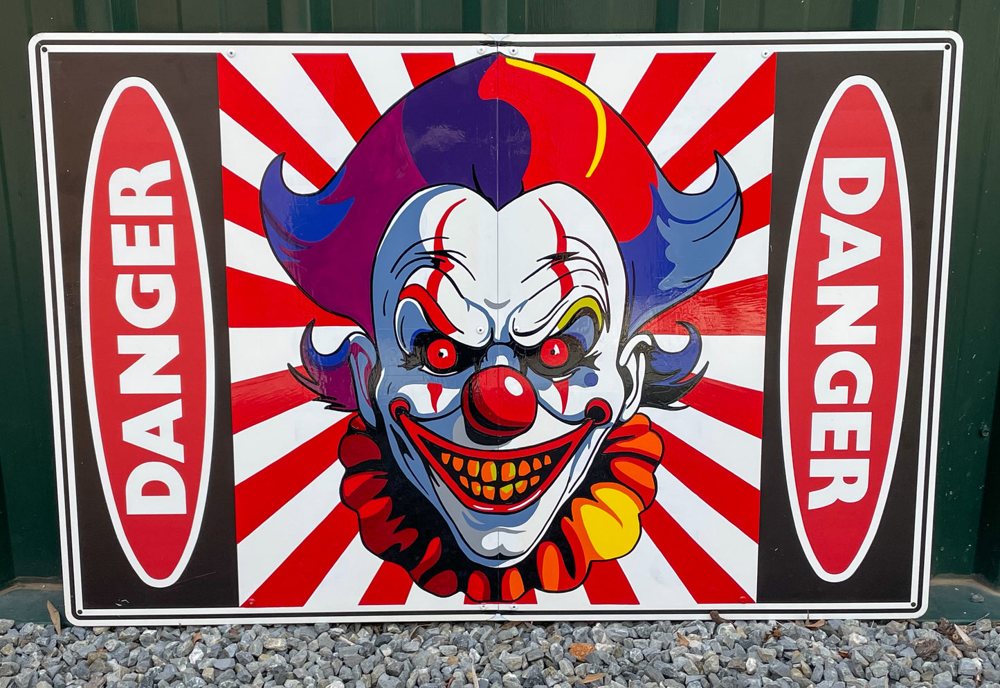 Danger Clown Carnival Sign