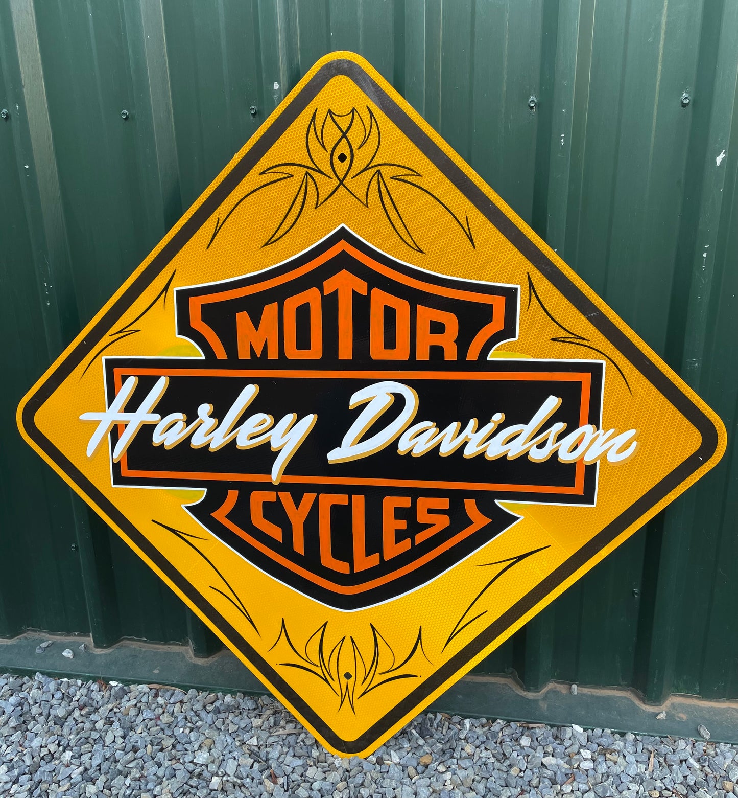 Harley Road Sign