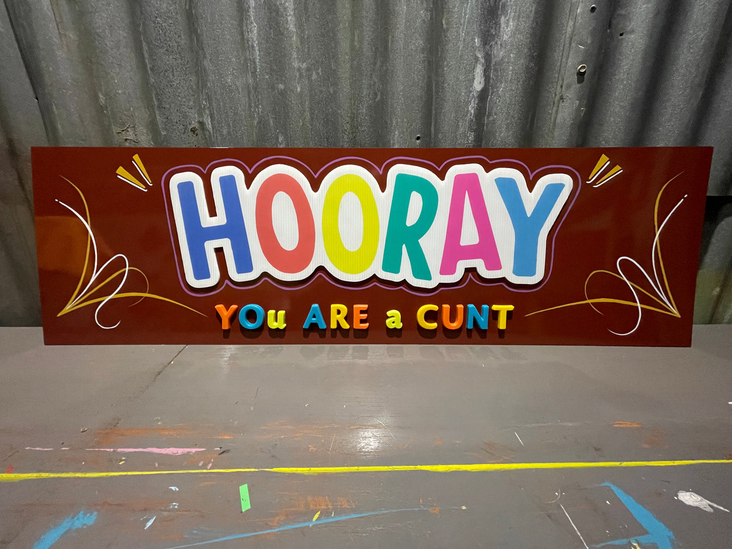 Hooray Sign