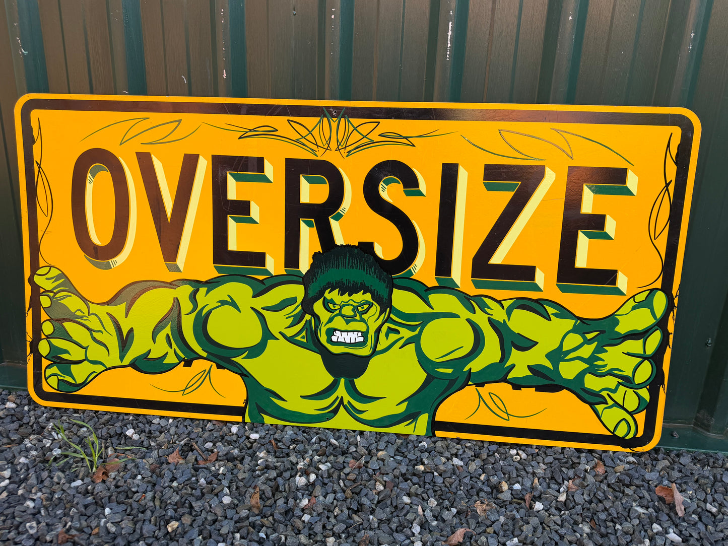 Oversize Hulk Sign