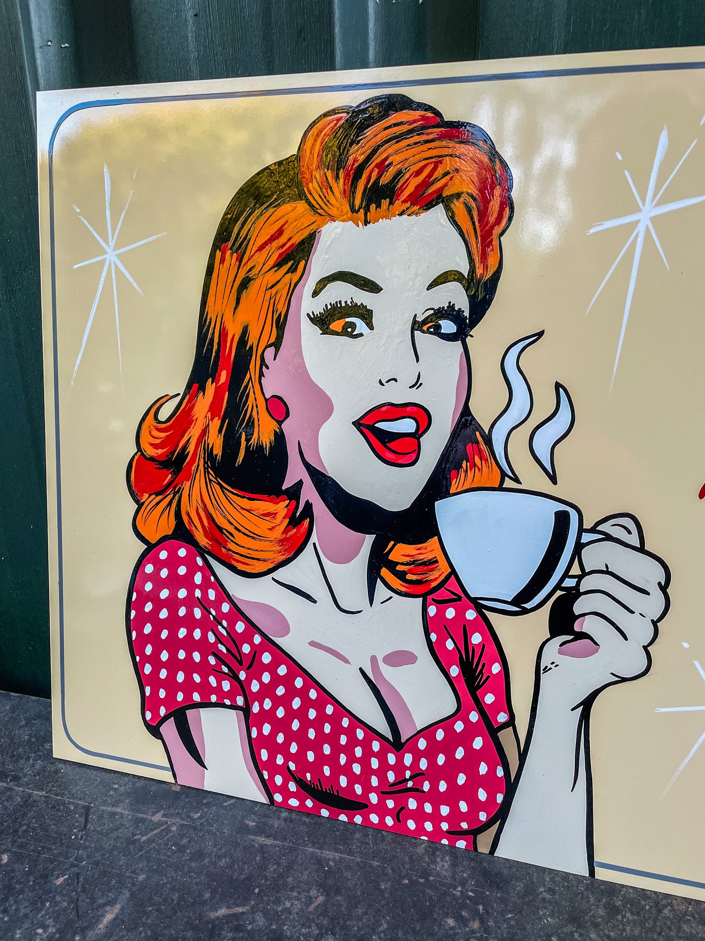 Hand painted sign decor