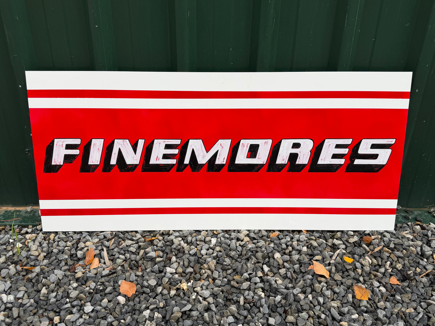Finemores Aged Look sign