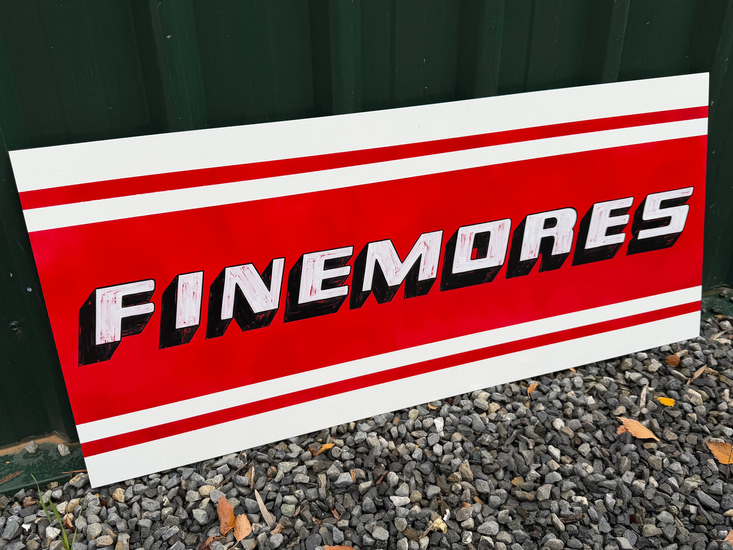 Finemores Aged Look sign